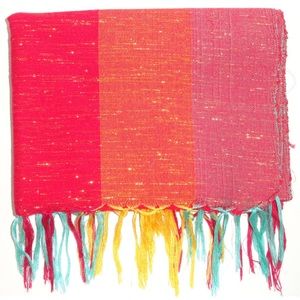 Multi-Coloured with Gold Interlace Table Runner